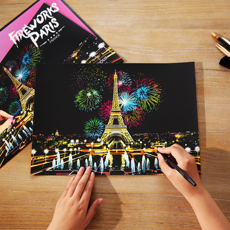 Photography New York - Pintura para Rascar DIY Colorida A3