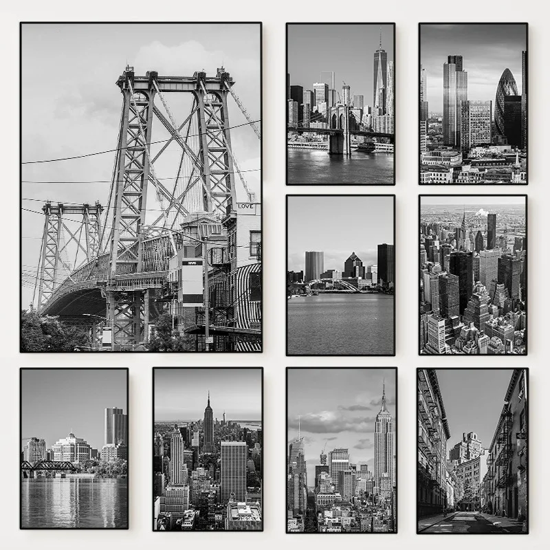 Photography New York - (Pintura en lienzo 2D) Póster fotográfico
