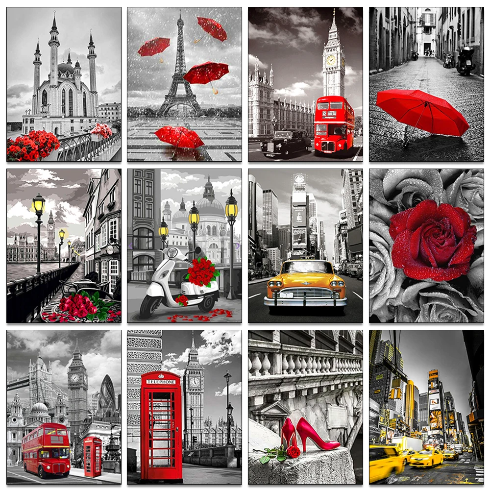 Photography New York - 5D Diy bordado de diamantes imagen