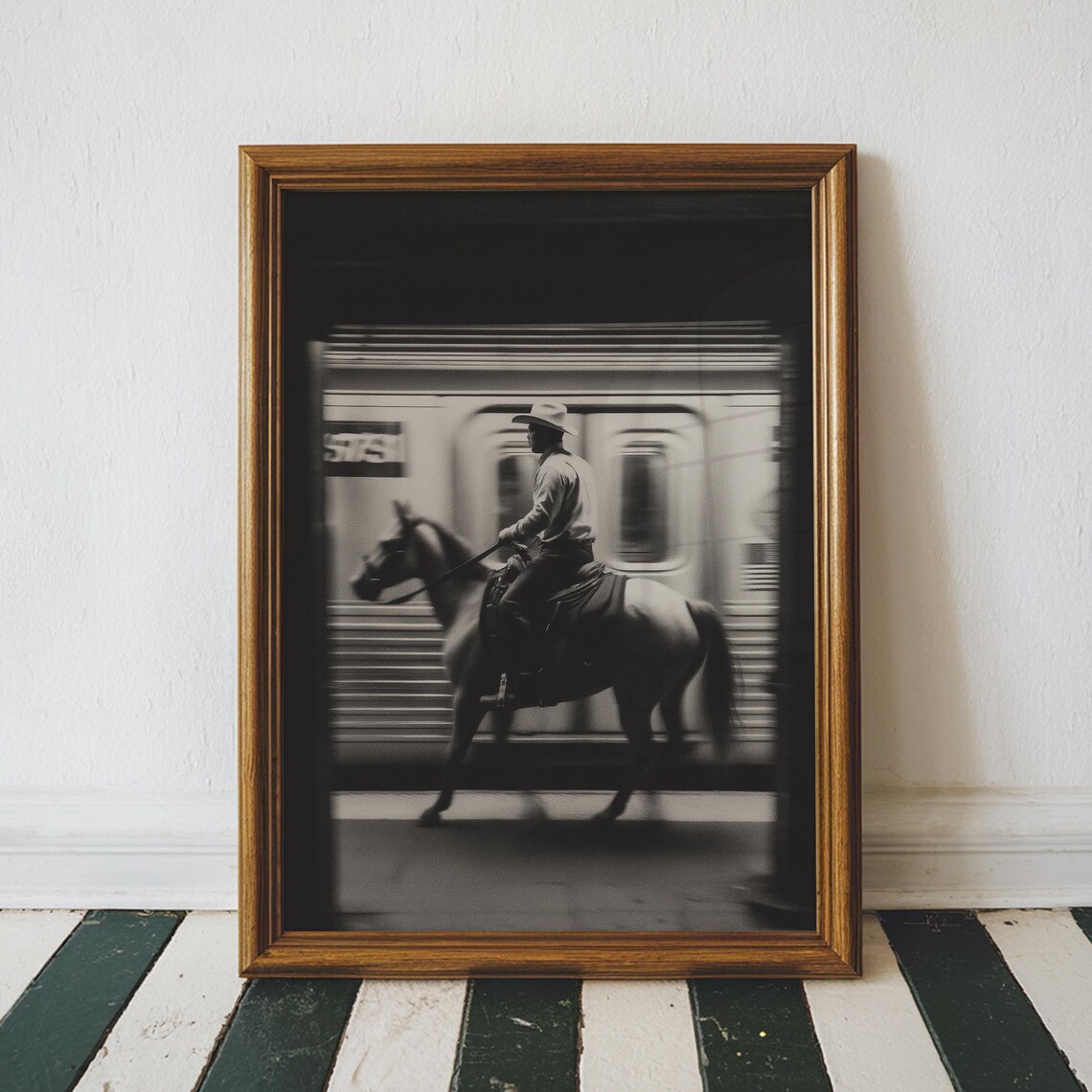 Photography New York - Vintage NYC vaquero metro arte de