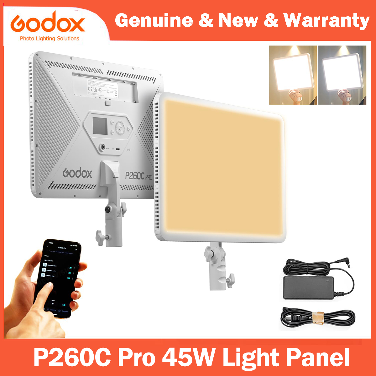 Video Led Light Panel - Godox P260C Pro Panel de luz