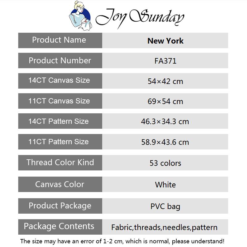 Kits de punto de cruz Joy Sund - Photography New York reseña y precio