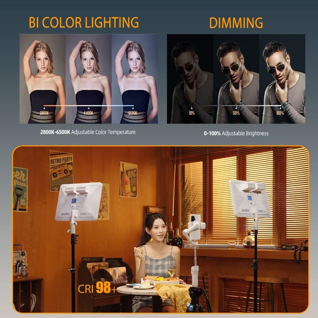 Godox P260C Pro Panel de luz L - Video Led Light Panel reseña y precio