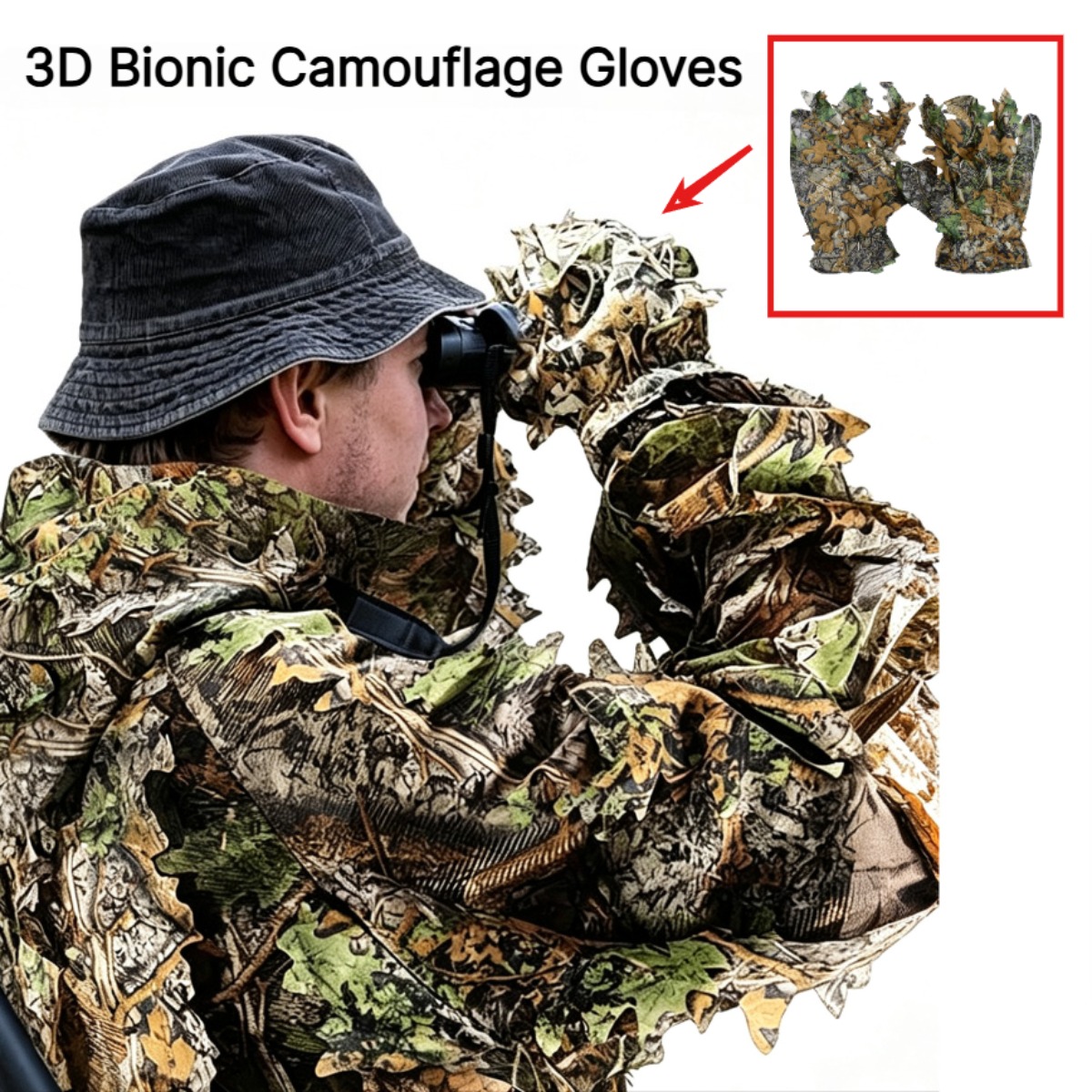 Guantes de camuflaje 3D con di - Photography Training reseña y precio